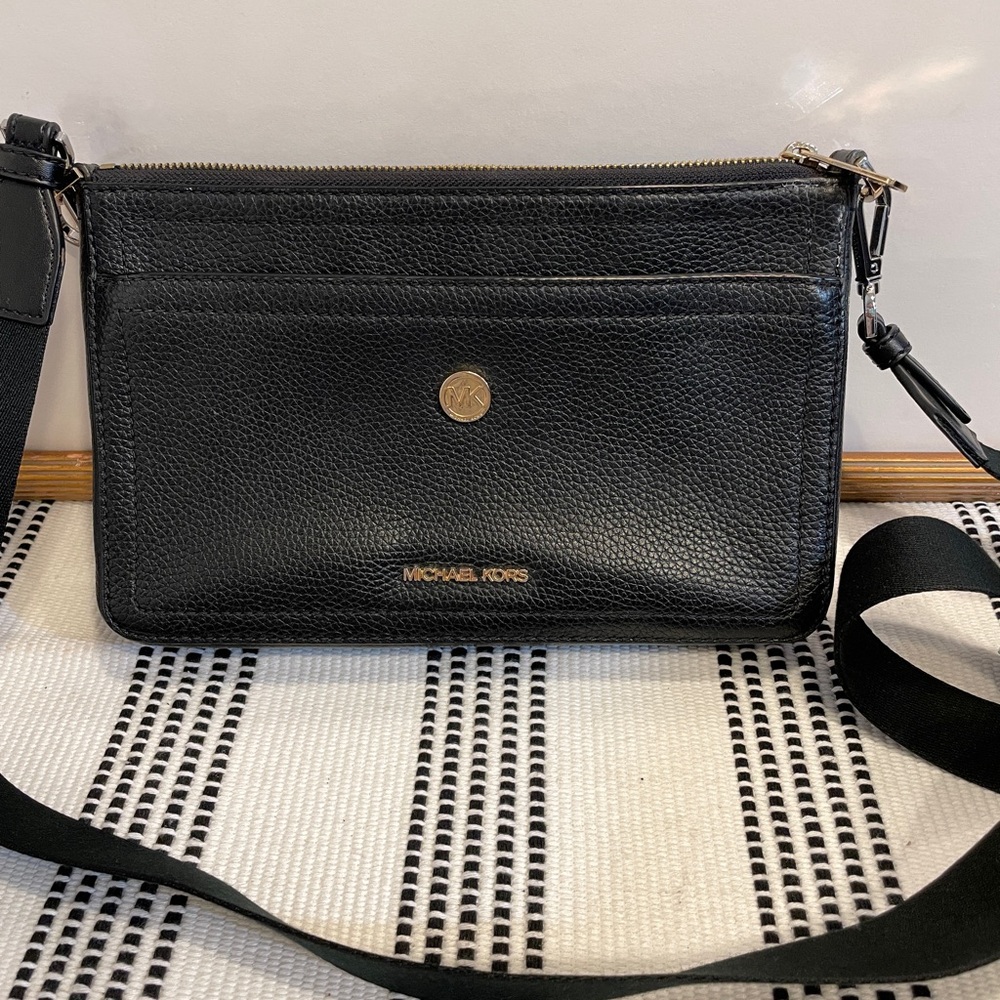 Michael Kors Black Crossbody Bag with Adjustable Strap